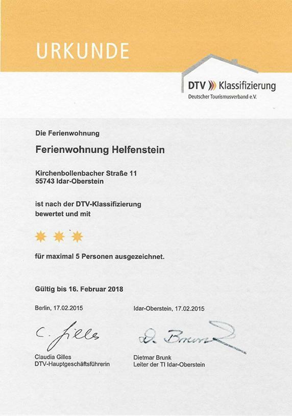 Ferienwohnung Helfenstein Idar-Oberstein Eksteriør bilde